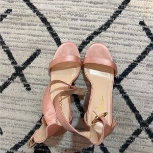 Lulu's Pink Strappy Heels